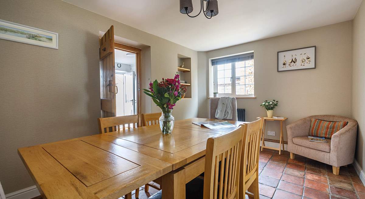 Gather everyone around the dining-table to chat about the adventures of the day.