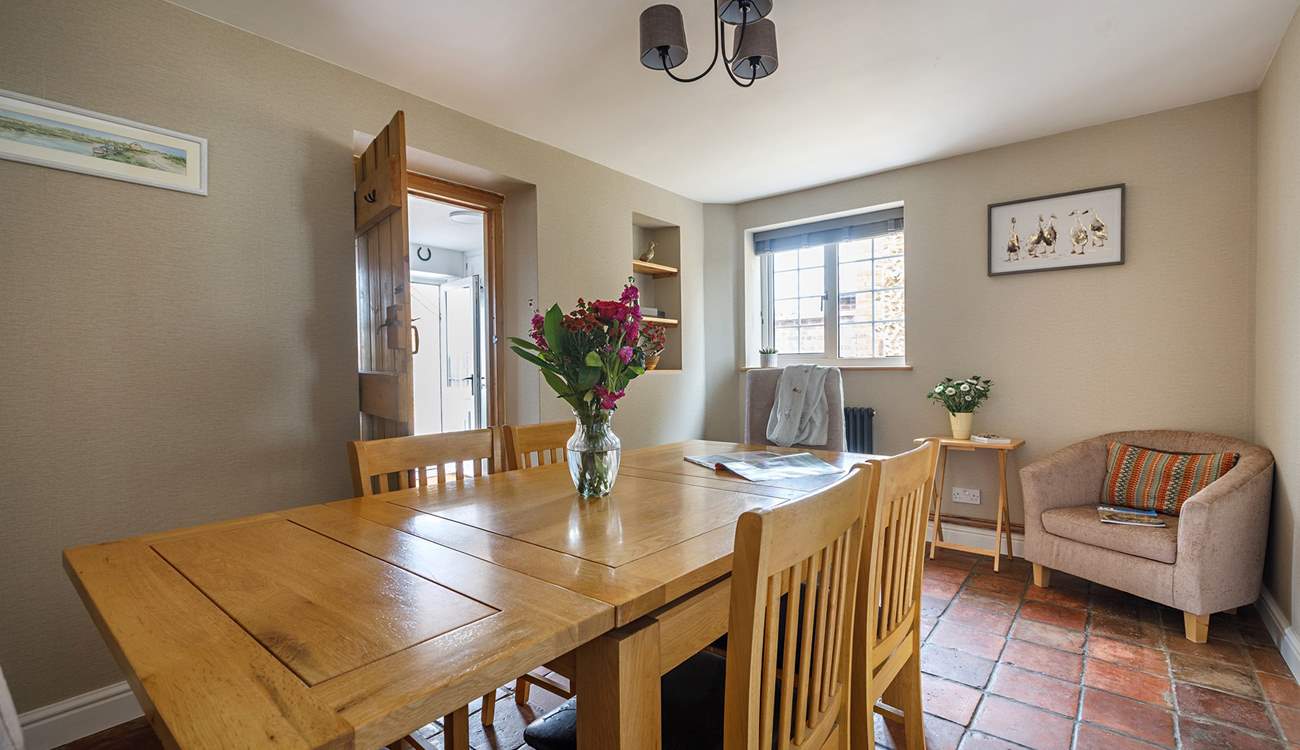 Gather everyone around the dining-table to chat about the adventures of the day.