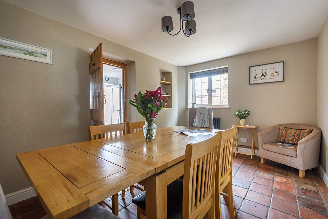 Gather everyone around the dining-table to chat about the adventures of the day.