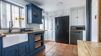 The super fridge/freezer will keep all your provisions fresh.
