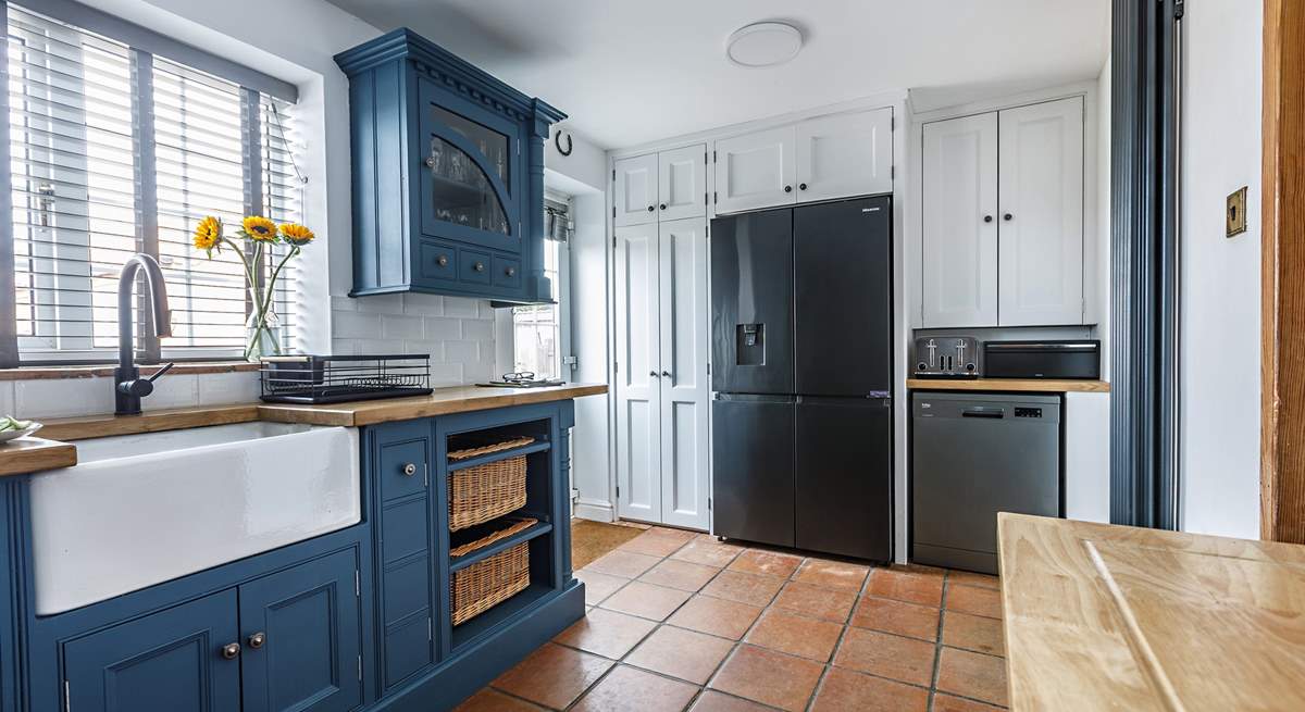 The super fridge/freezer will keep all your provisions fresh.