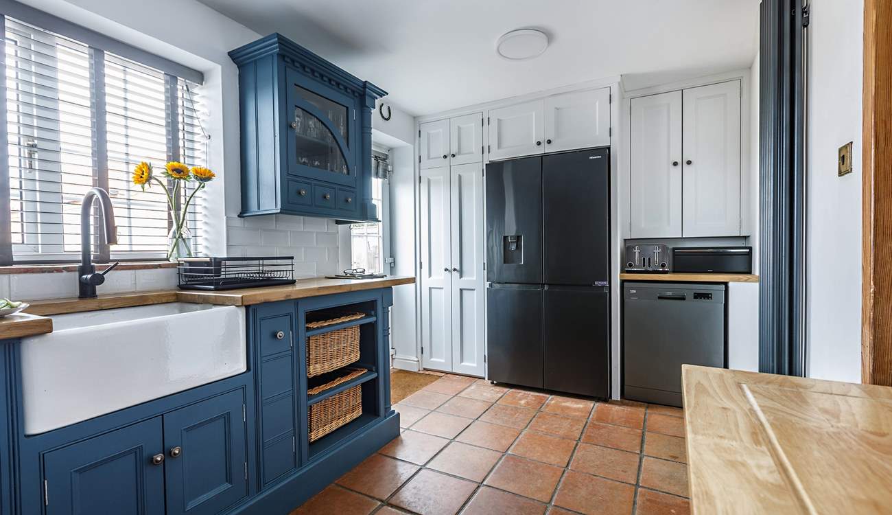 The super fridge/freezer will keep all your provisions fresh.