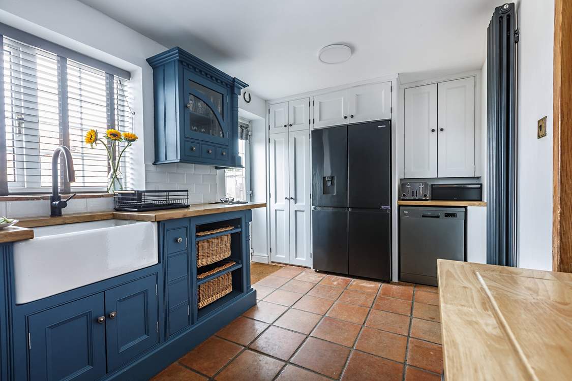 The super fridge/freezer will keep all your provisions fresh.