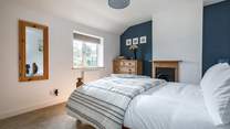 Lovely linens await in the bedrooms. 