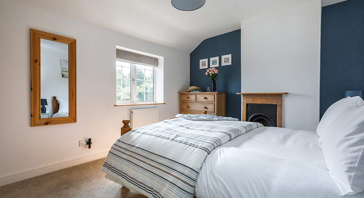 Lovely linens await in the bedrooms. 