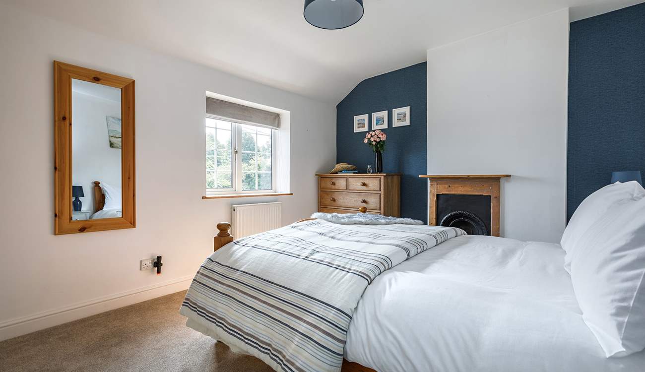 Lovely linens await in the bedrooms. 