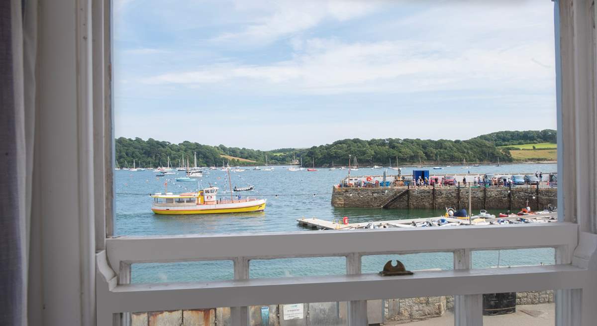 ...and the bustling harbour in front.