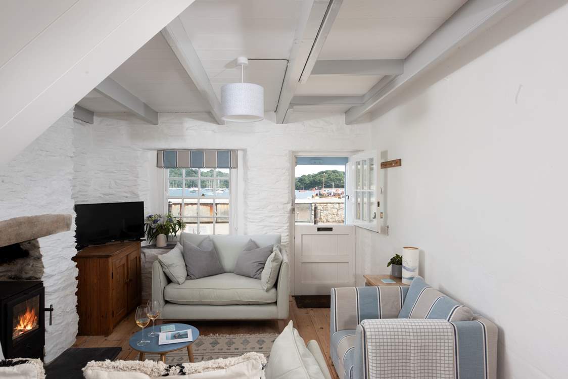 Furnished in pastel shades to match the seaside location.