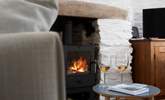 Warm your toes by the wood-burner in cooler months.  - Thumbnail Image