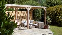 A peek at the beautiful corner sun terrace.
