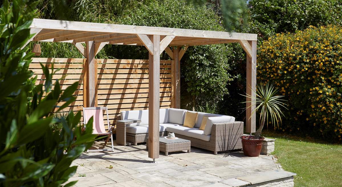 A peek at the beautiful corner sun terrace.