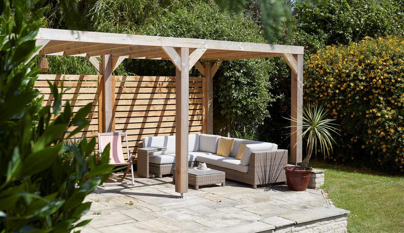 A peek at the beautiful corner sun terrace.