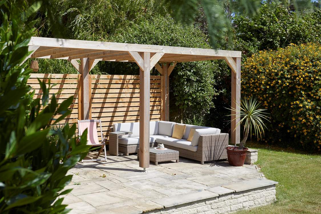 A peek at the beautiful corner sun terrace.