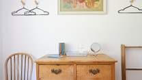 Charming details create a restful space. 