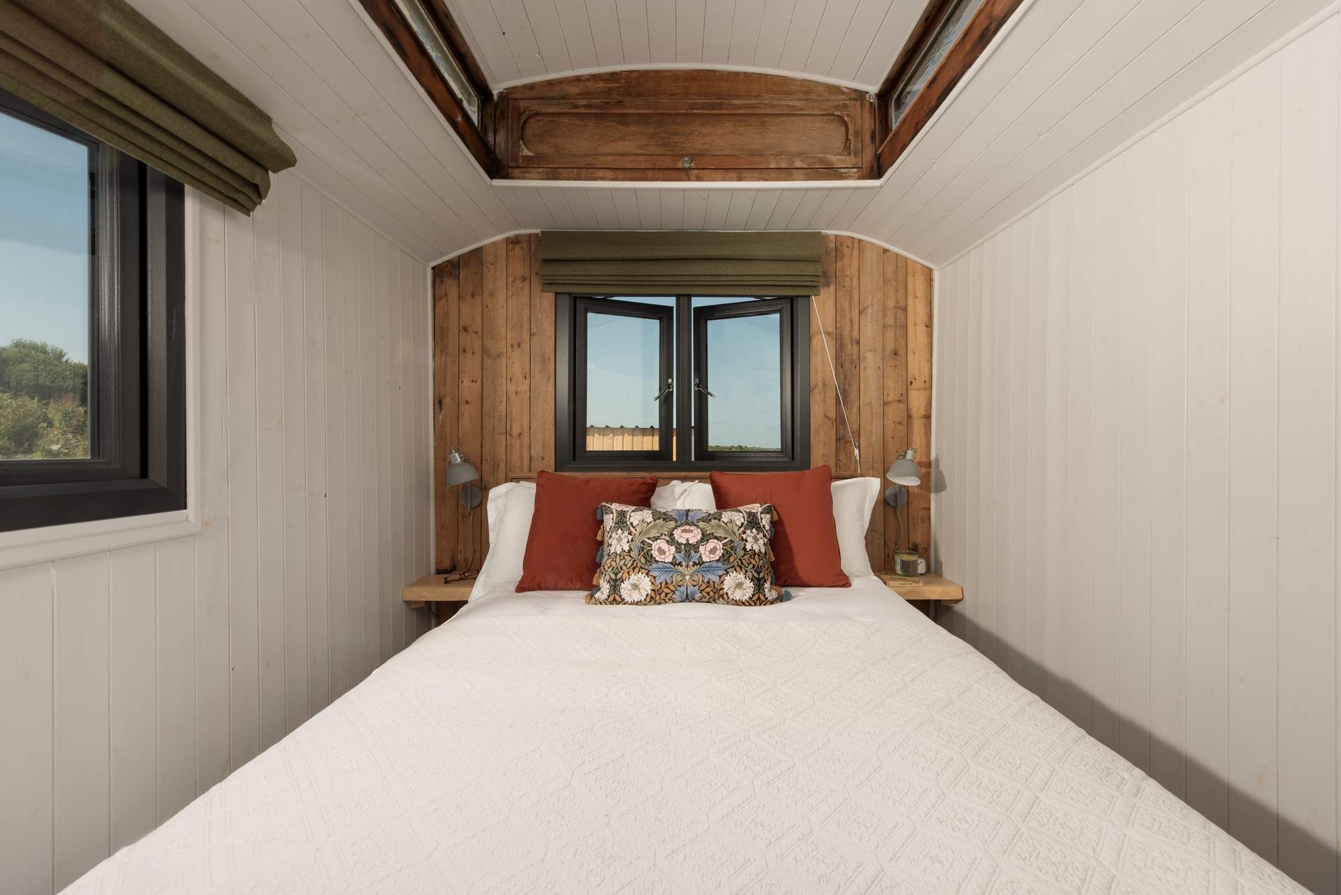 The comfy king-size bed is the perfect place to savour slow mornings.