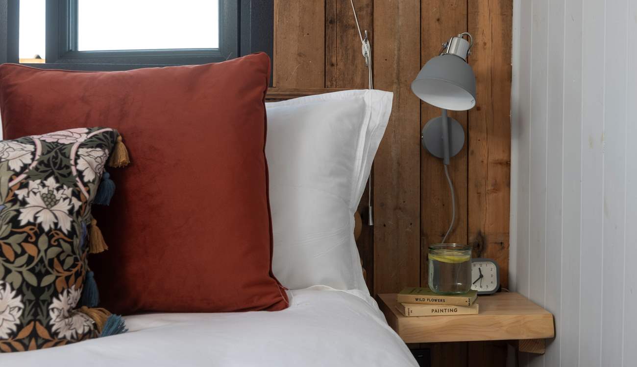Sink into the luxury linens for a peaceful slumber. 