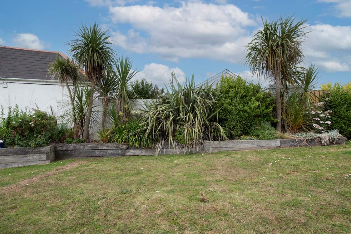 The back garden is enclosed.