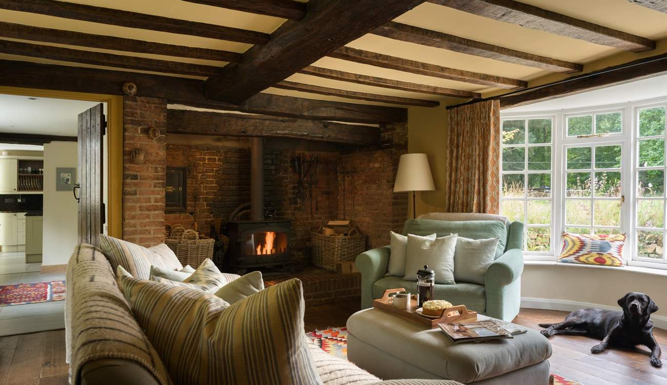 The sitting-room is bursting with character and has an inglenook fireplace with wood-burning stove for those chilly afternoons or evenings.
