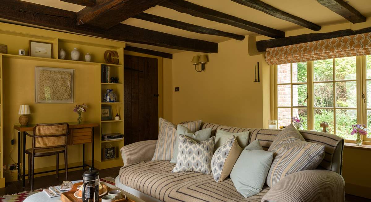 Sink into this seriously comfy sofa.