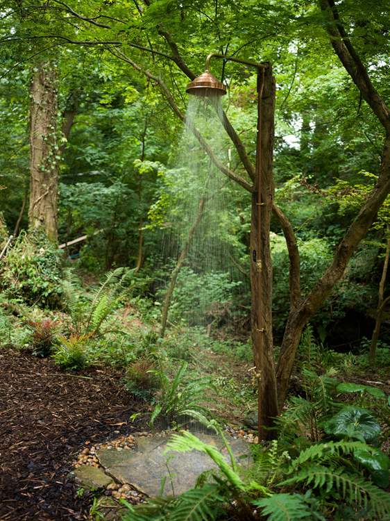 Step outside and embrace the outdoors whilst you cool off under the cold-water rainfall shower.
