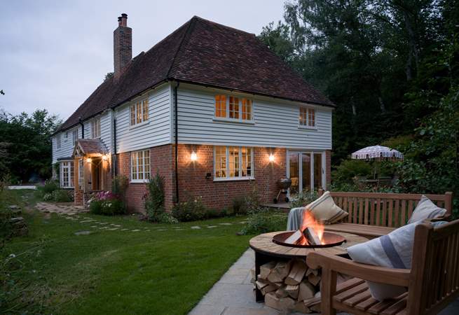 Toast marshmallows around this amazing fire-pit.