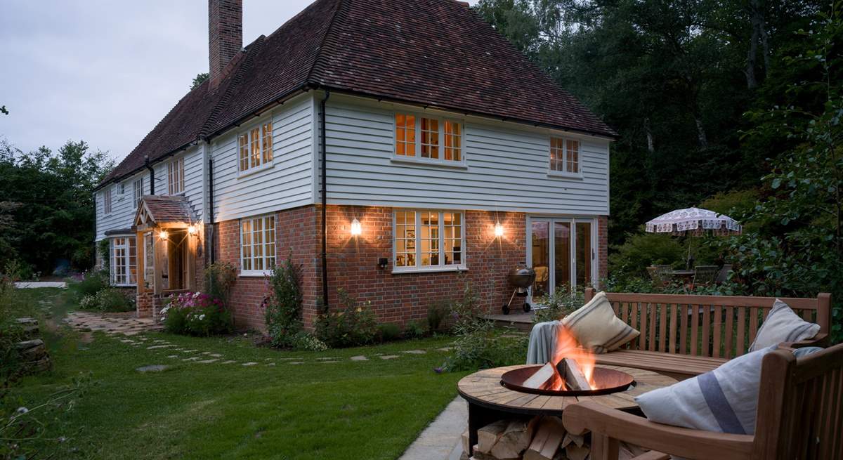 Toast marshmallows around this amazing fire-pit.