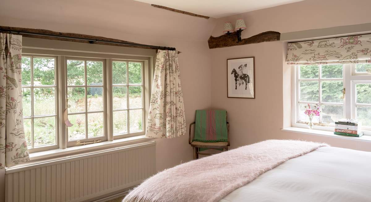 All the bedrooms are dressed in beautiful linens.