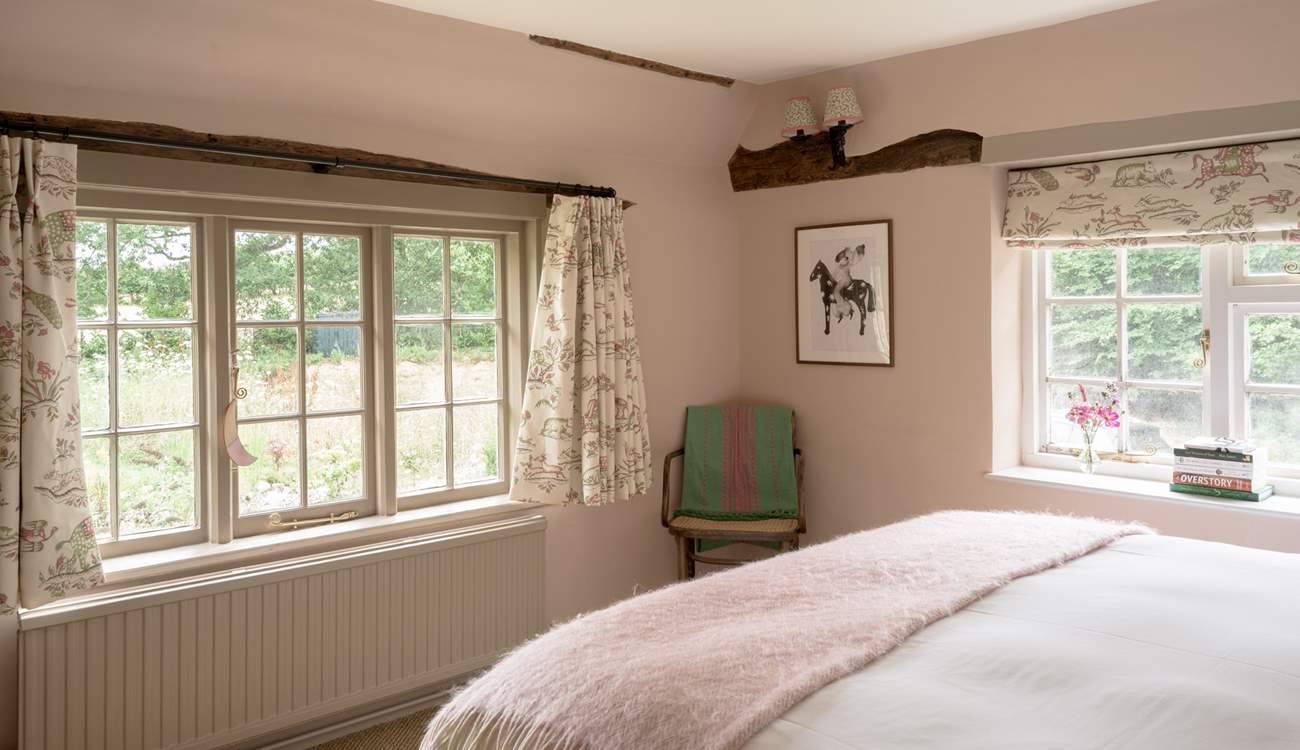 All the bedrooms are dressed in beautiful linens.