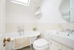 Enjoy a relaxing soak in the en suite bathroom to bedroom 1.