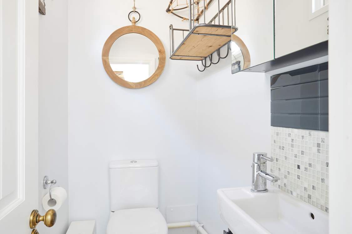 Ground floor cloakroom.
