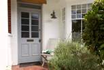 ...with beautiful flowers welcoming you to your holiday home.