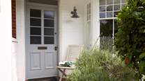 ...with beautiful flowers welcoming you to your holiday home.