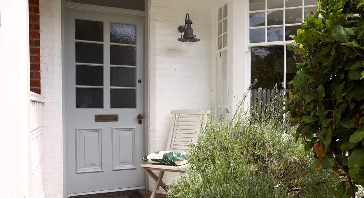 ...with beautiful flowers welcoming you to your holiday home.