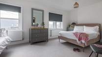 Spacious bedroom 3 with fresh cotton linens and day bed.