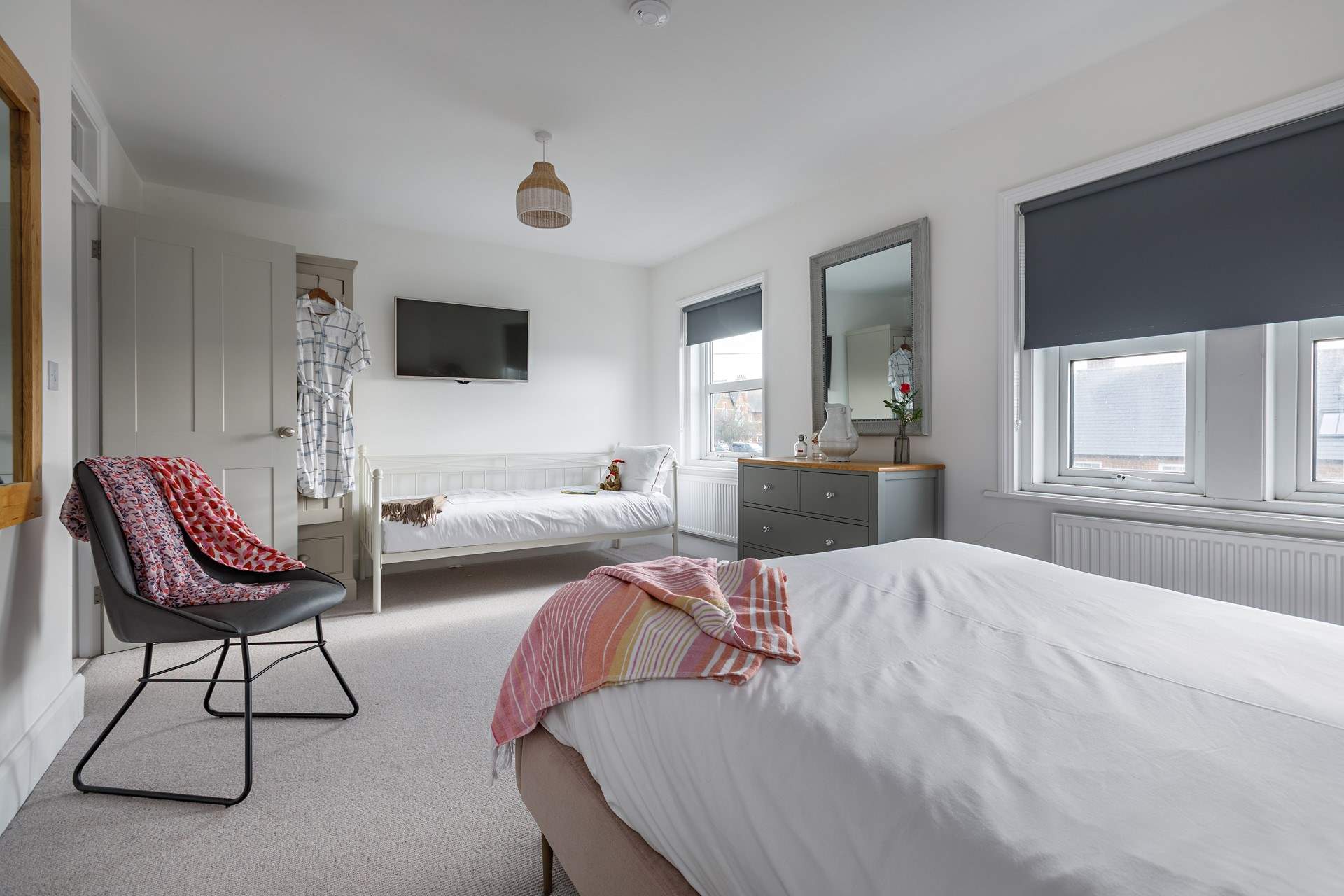 Bedroom 3, at the front, has a day bed - perfect for a youngster to be close to parents.