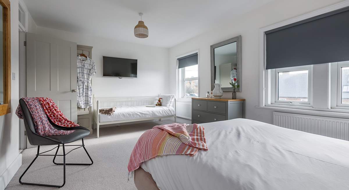 Bedroom 3, at the front, has a day bed - perfect for a youngster to be close to parents.