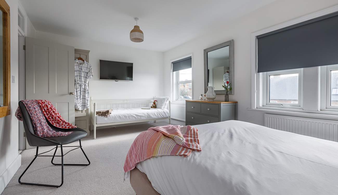 Bedroom 3, at the front, has a day bed - perfect for a youngster to be close to parents.