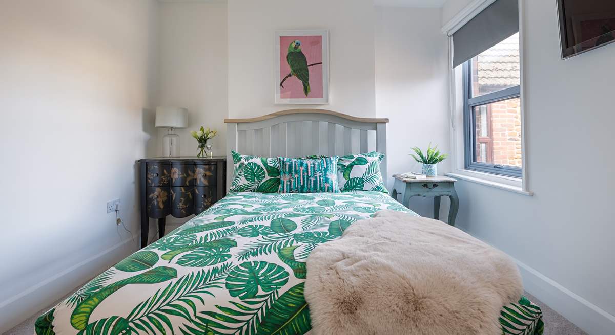 This double bedroom is super comfy and light and airy.