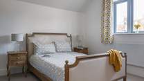 The rear double bedrooms has views of the garden.