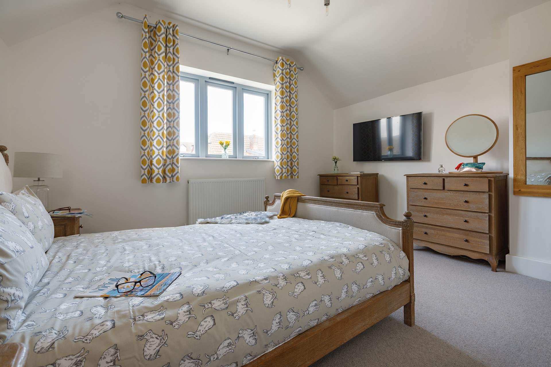 You will find Smart TVs in all bedrooms.