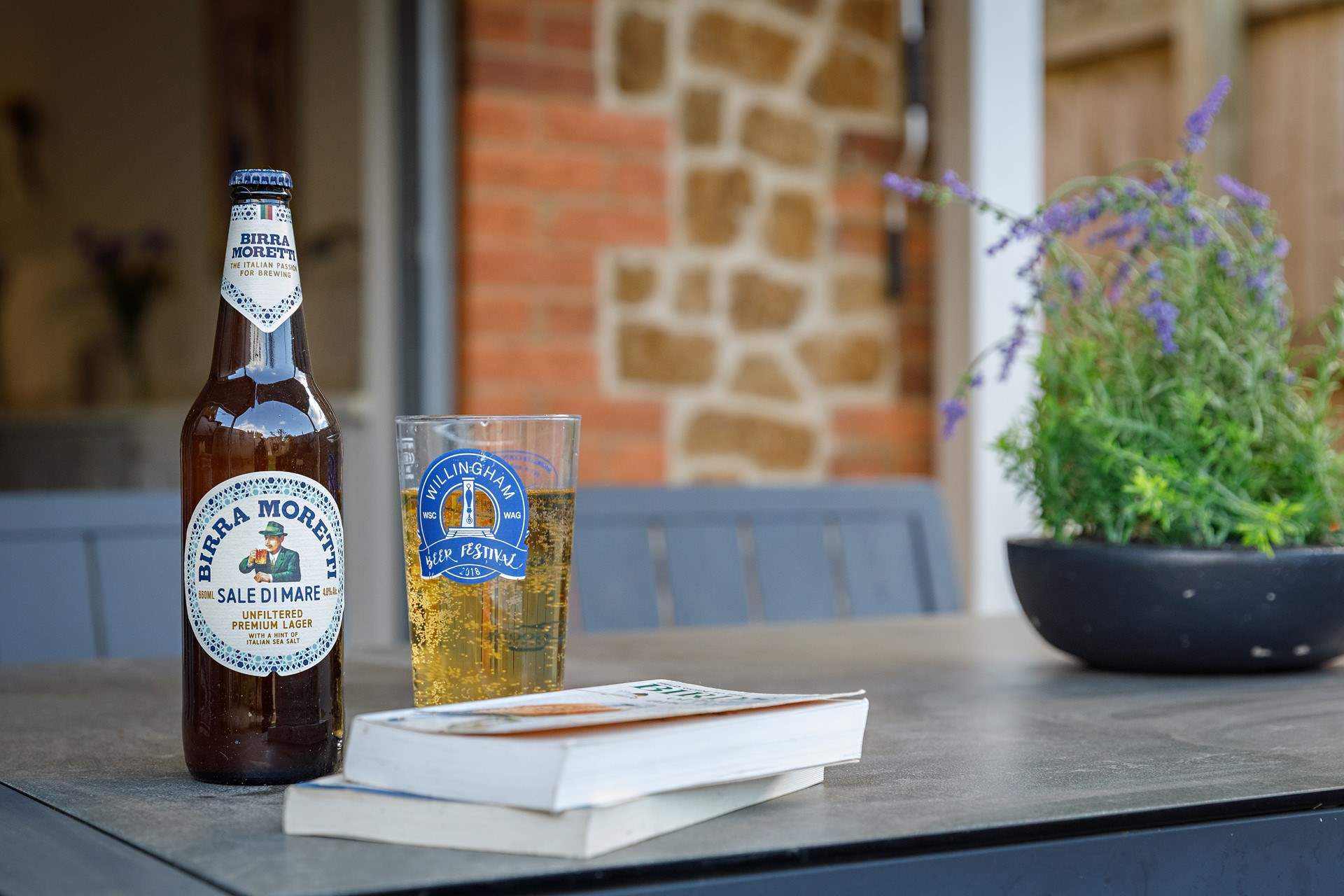 Enjoy a tipple in the garden with friends and loved ones.