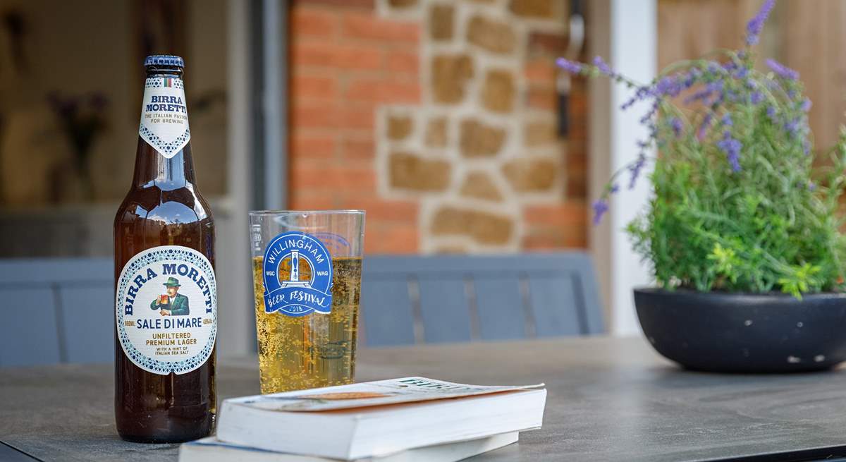 Enjoy a tipple in the garden with friends and loved ones.