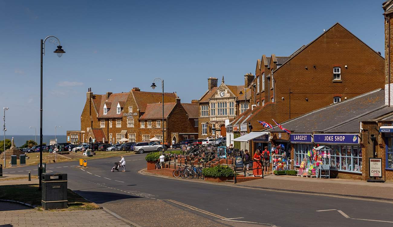 Victorian splendor, shopping and entertainment with the biggest joke shop too!