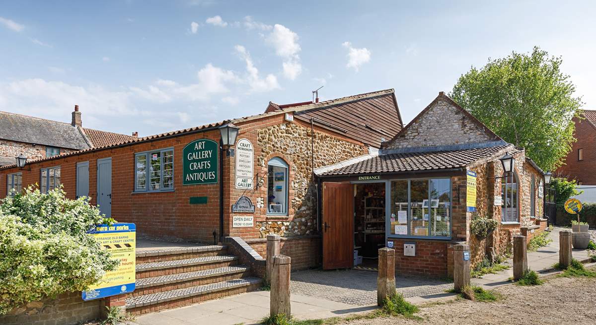 Visit the gallery and crafts centre in neighbouring Old Hunstanton.