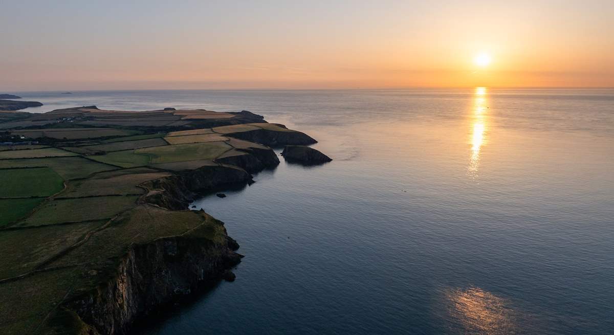 Soak up the magnificent Pembrokeshire sunsets from Pencaer. 