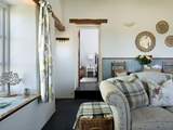 Just off the sitting-room is the gorgeous bedroom.