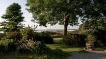 Gorgeous garden with  a view. 