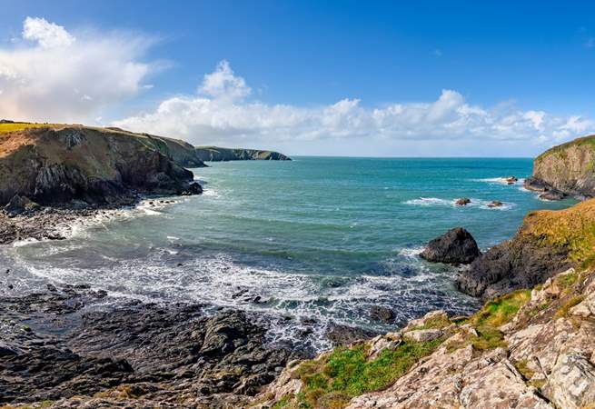 The sleepy cove at Aberdraw, nearby. Pack a picnic and explore the nearby Coast Path.