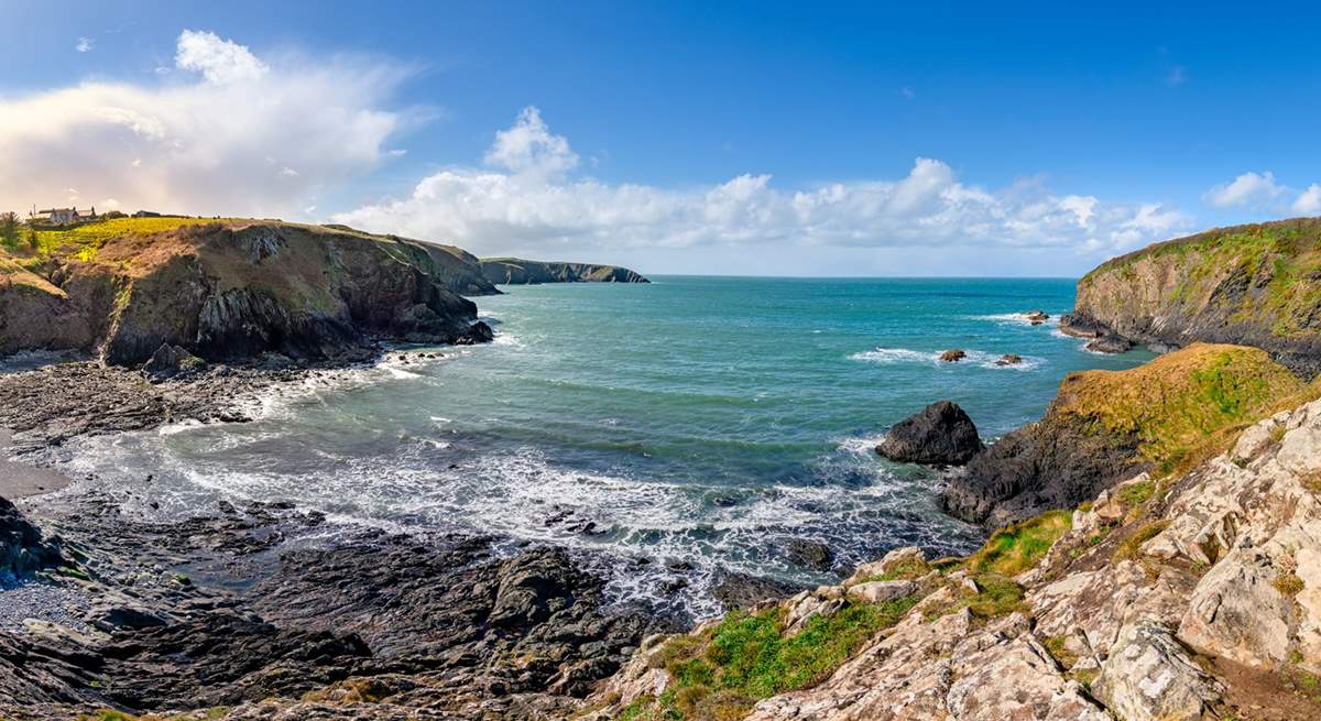 The sleepy cove at Aberdraw, nearby. Pack a picnic and explore the nearby Coast Path.