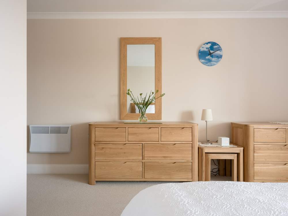 Scandi decor creates a calming space.